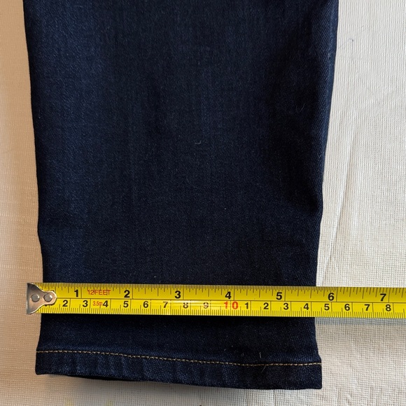 Everlane Wonen's The Curvy High Rise Skinny Crop Dark Blue Jeans Size 33 - Picture 11 of 11